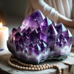 Аметист кристалл для медитации и духовной защиты от негативной энергии