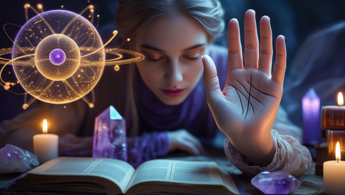 Детальное изображение ладони с четкими линиями жизни, головы и сердца для изучения основ хиромантии