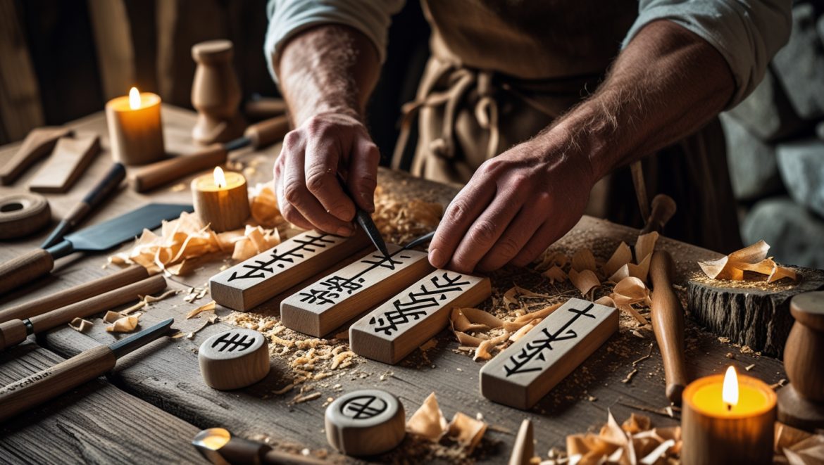 Изготовление деревянных рун своими руками с традиционными инструментами и символами