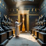 статуи богини Сехмет в храме Карнак — 365 гранитных изваяний ритуального цикла Аменхотепа III