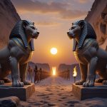 Акер — двухголовый лев бог горизонта египетской мифологии страж врат Дуата