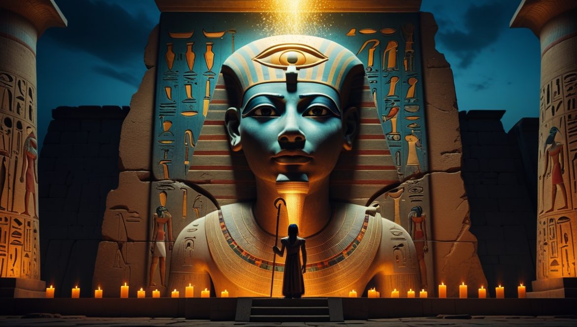 Бог Ра создаёт человечество из слёз — египетская мифология, солнечный бог, ладья Ра, сотворение людей