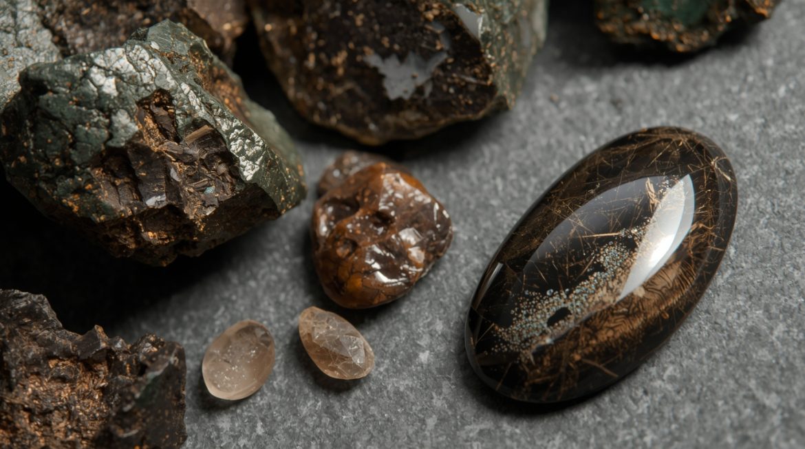 Полированный камень бронзит с характерным бронзовым металлическим блеском и эффектом кошачьего глаза — магические и лечебные свойства минерала