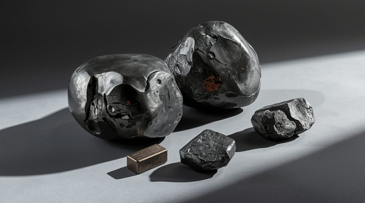 Гематит магнитный — полированные камни с металлическим блеском и магнитными свойствами