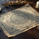 Герметический лунный календарь 2026–2027 с планетарными влияниями и алхимическими символами