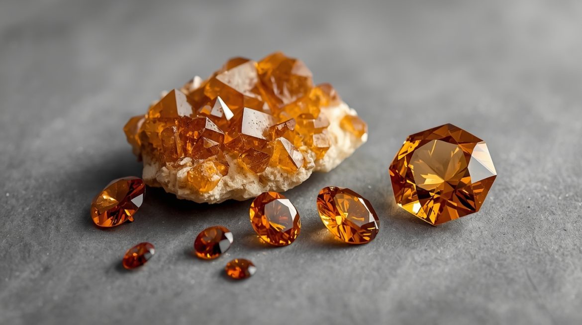 Гессонит натуральный камень медово-янтарный гранат магические свойства кристаллотерапия