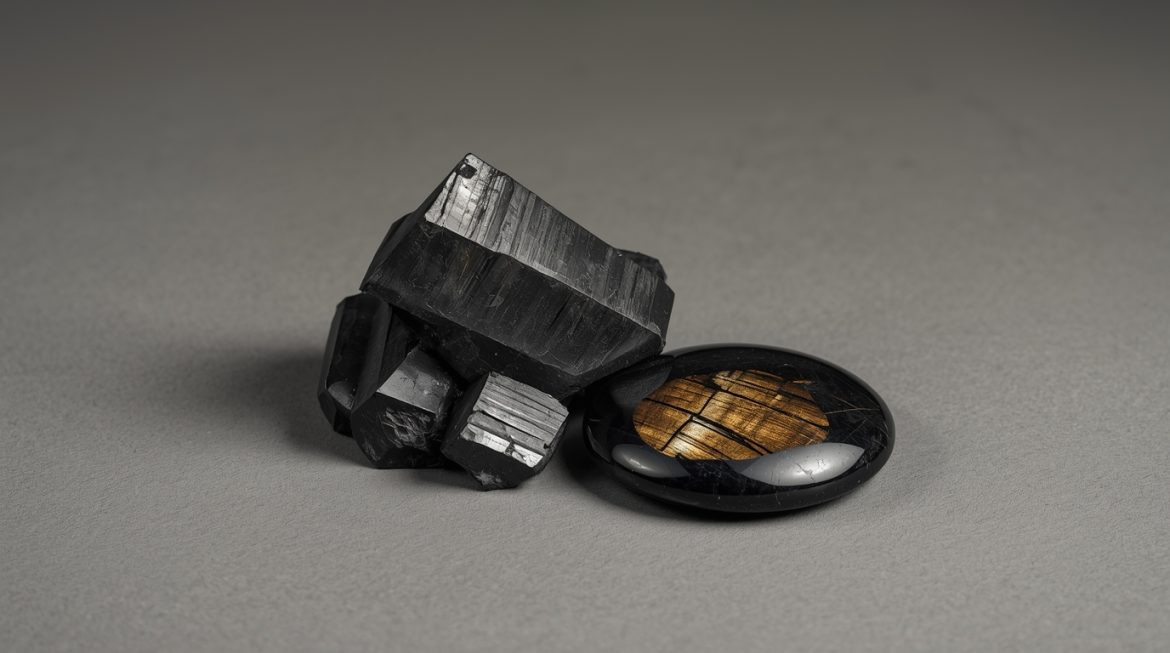 Гиперстен — тёмный минерал с бронзовым металлическим переливом, защитный камень с магическими свойствами