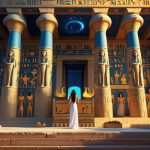 Храм Хатхор в Дендере — хаторические колонны и солнечный свет в гипостильном зале