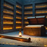 Бог Тот в образе хранителя утраченной библиотеки магических знаний Древнего Египта