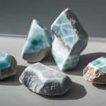 Ларимар небесно-голубой полированный камень с узором карибского моря магические свойства