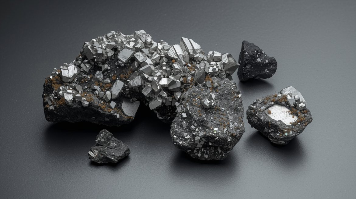 Образец Меренского платиноида — редкая руда с металлами платиновой группы для медитации и литотерапии