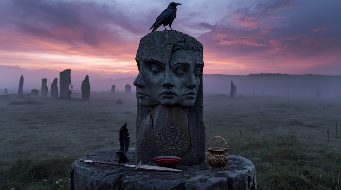 Морриган — тройственная кельтская богиня войны и смерти с воронами на поле битвы