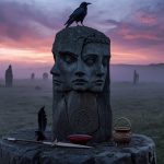 Морриган — тройственная кельтская богиня войны и смерти с воронами на поле битвы