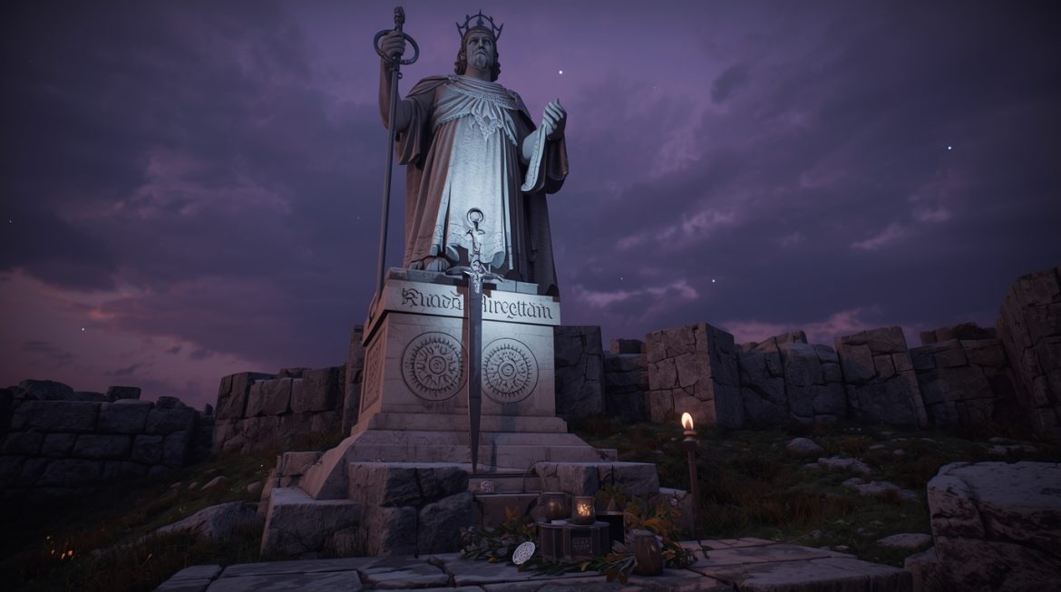 Нуаду Серебряная Рука — кельтский бог-король Туата Де Дананн в ирландском пейзаже