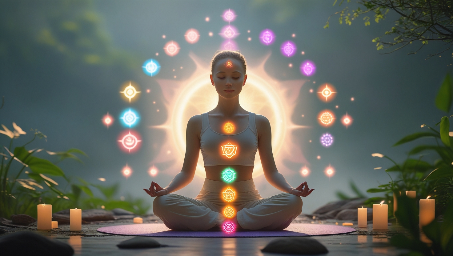 Интерактивная схема чакр человека с подбором камней и кристаллов для каждой чакры