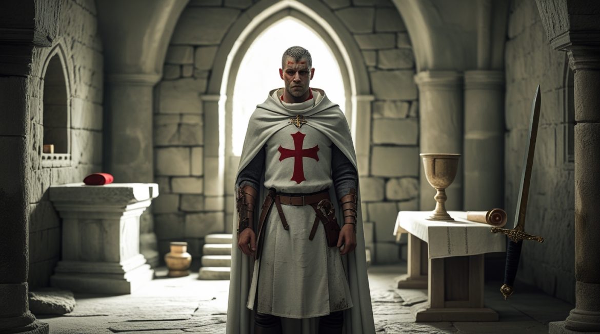 Рыцарь-тамплиер у алтаря с тайными знаниями — орден тамплиеров и сакральная мистика