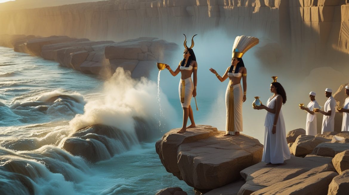 Богини Сатет и Анукет у первого нильского порога — стражницы священных вод Египта