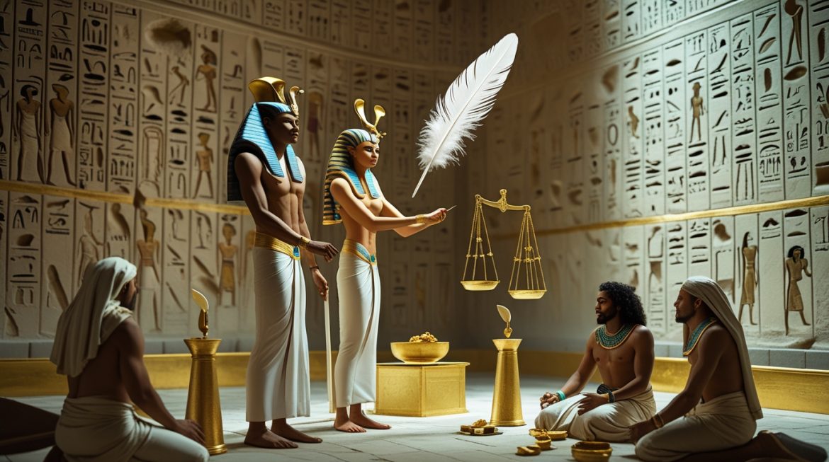 Египетские весы Маат, зал двух истин, перо истины и загробный суд в Древнем Египте