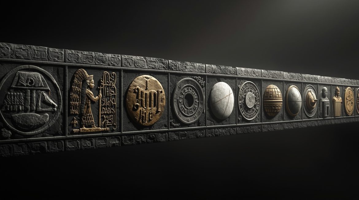 Вавилонский жрец-астролог наблюдает за звёздным небом на вершине зиккурата, история астрологии