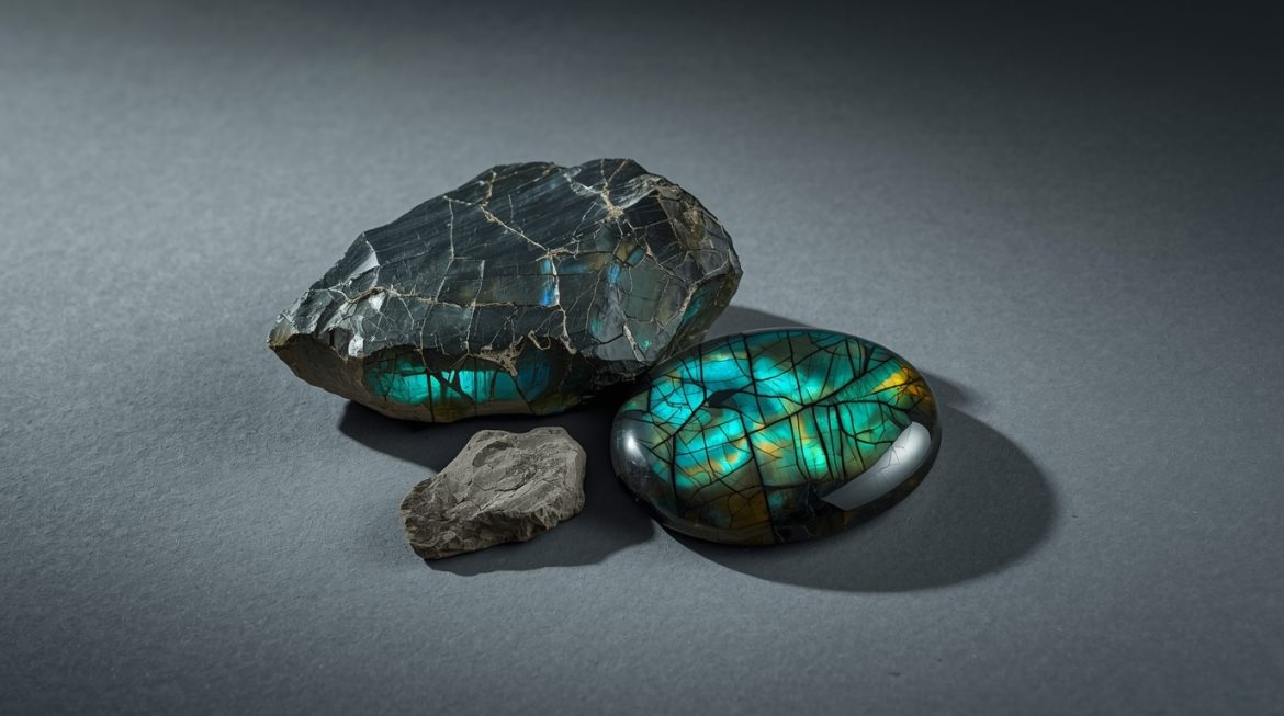 Зелёный лабрадор с переливающейся иризацией — магический камень защиты и интуиции