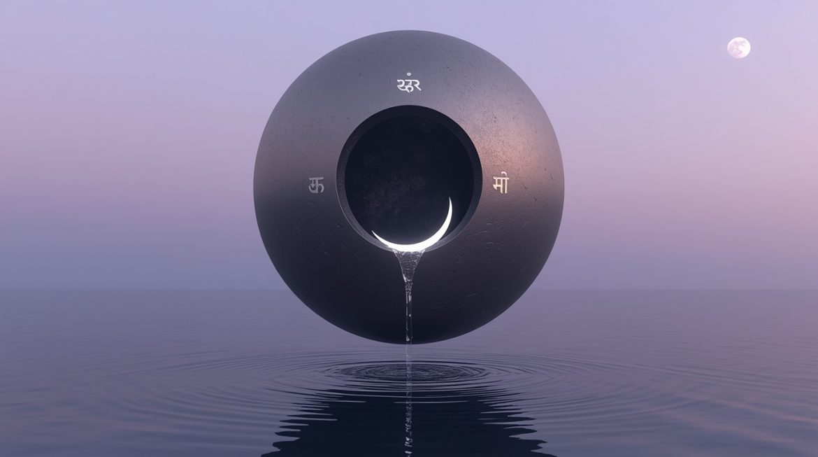 Медитирующая женщина под полной луной — антардаша Луны в Маха-даше Юпитера, ведическая астрология