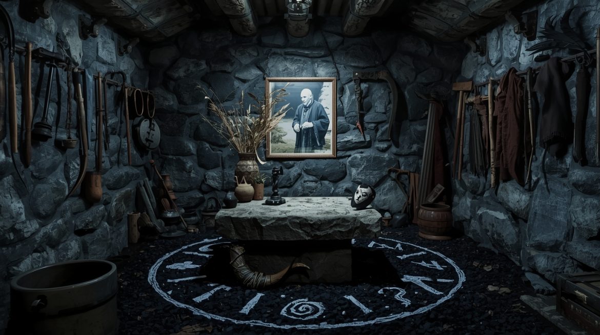 Ведьмовской ритуал на холме в ночи — британская традиция ведовства Роберта Кокрейна