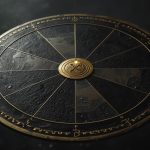 Часть Фортуны в натальной карте — символ точки удачи на фоне звёздного неба с зодиакальными созвездиями