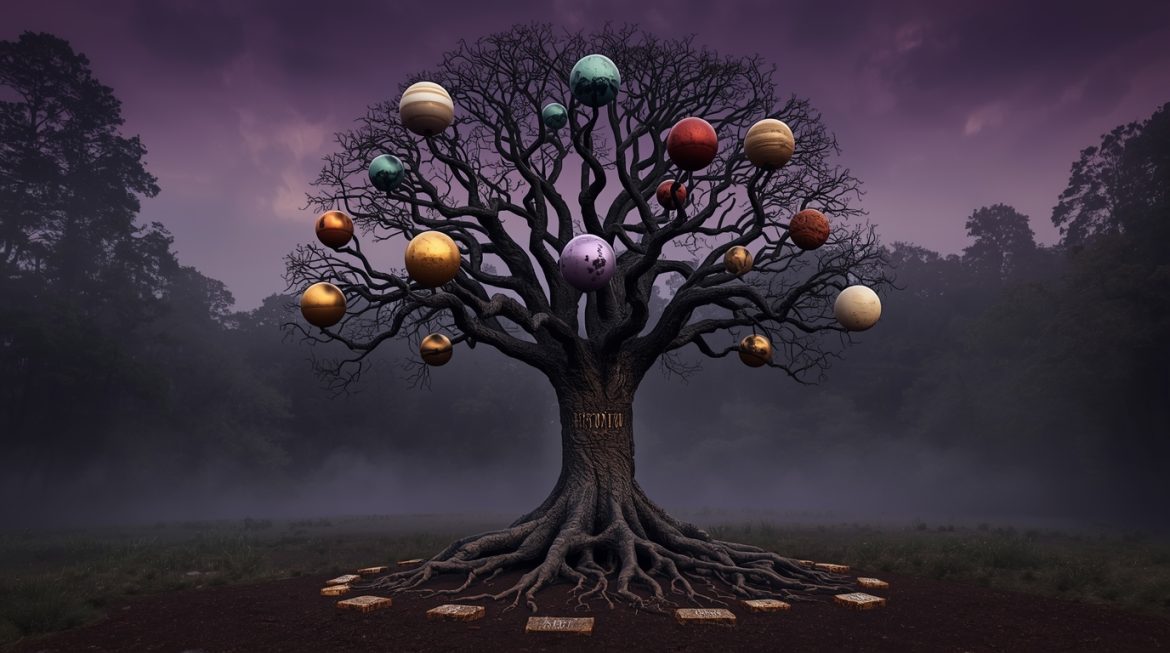 диспозиторное дерево астрология — схема управителей натальной карты планеты знаки зодиака