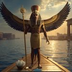 Гор — египетский бог неба с головой сокола в двойной короне, символ власти и победы