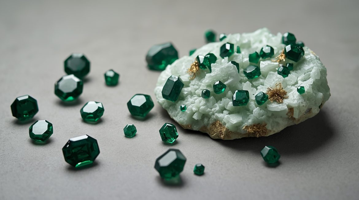 Натуральный гранат демантоид — редкий зелёный самоцвет с огненным блеском