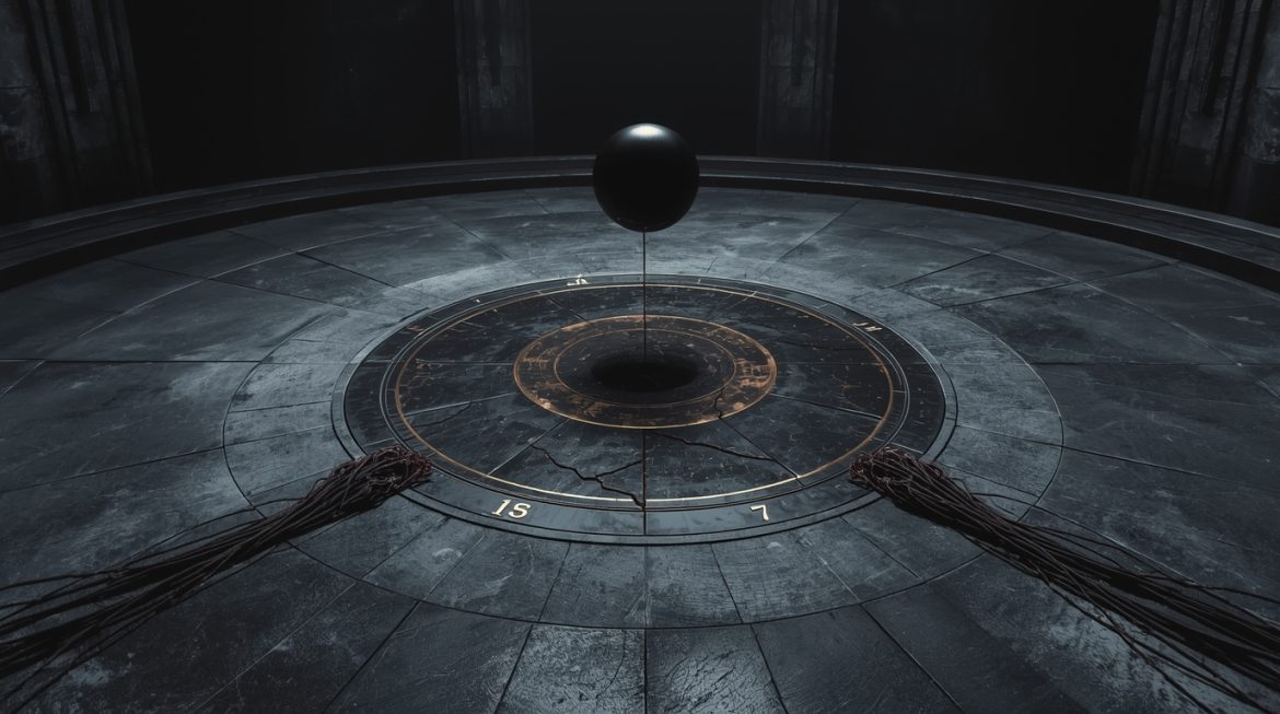 Лилит в синастрии — таинственная женская фигура под звёздным небом с астрологическими символами