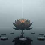 Медитирующий человек под символом Кету в ведической астрологии — маха-даша, духовный поиск, джйотиш