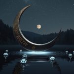 маха-даша Луны в Джйотише — медитация женщины под лунным светом у воды