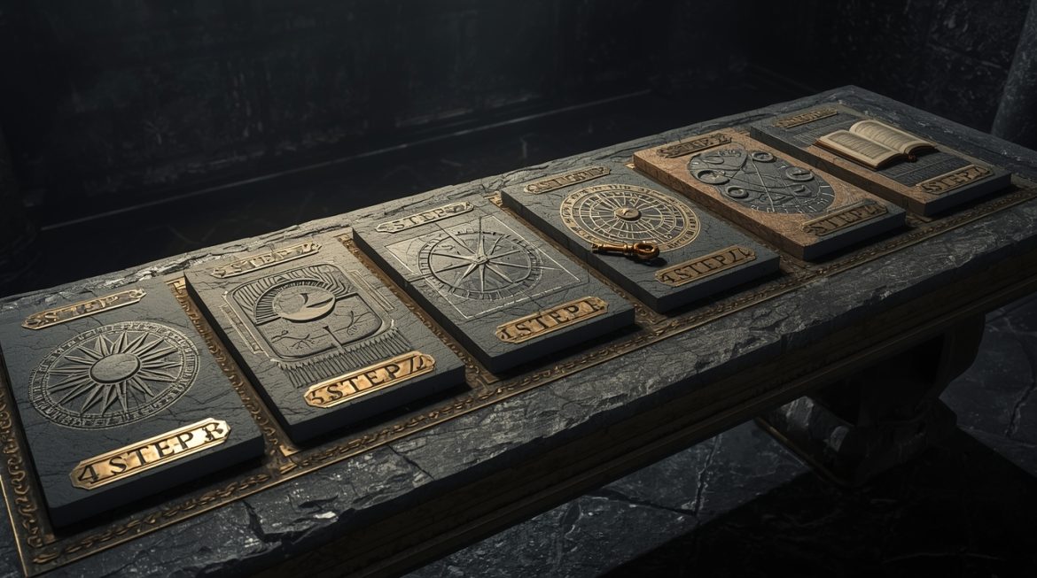 натальная карта расшифровка — женщина изучает астрологическую карту рождения при свечах