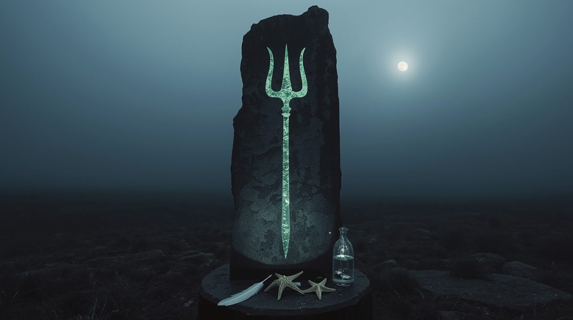 Нептун в астрологии — женщина медитирует под звёздным небом у океана, духовность и иллюзии планеты Нептун