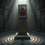 Розенкрейцер в храме с символом розы и креста — братство АМОРК