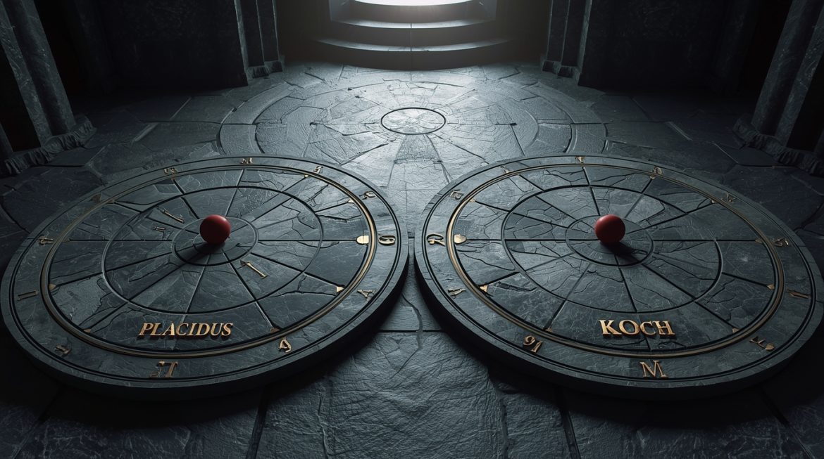 система астрологических домов Плацидус Кох натальная карта сравнение