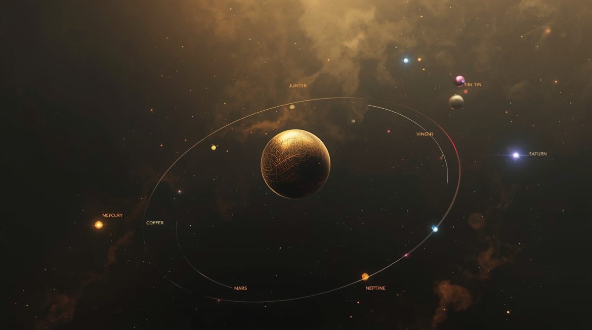 транзиты планет к натальному Солнцу — астрологическое колесо с планетами