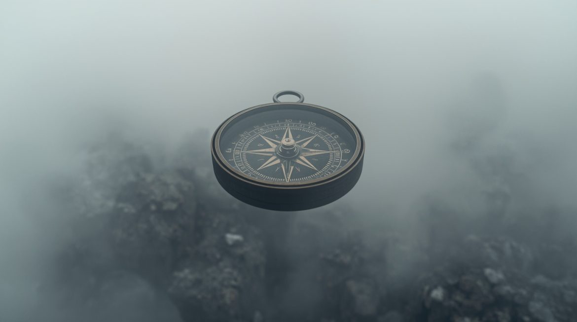 Колесо натальной карты с четырьмя угловыми точками ASC MC IC DSC на фоне звёздного неба