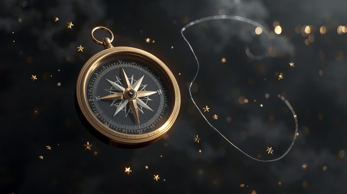 Женщина изучает солярный гороскоп и выбирает место для встречи дня рождения по астрологической карте