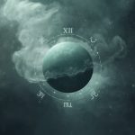 Нептун в 12-м доме — женщина-медиум в медитации у ночного мистического моря